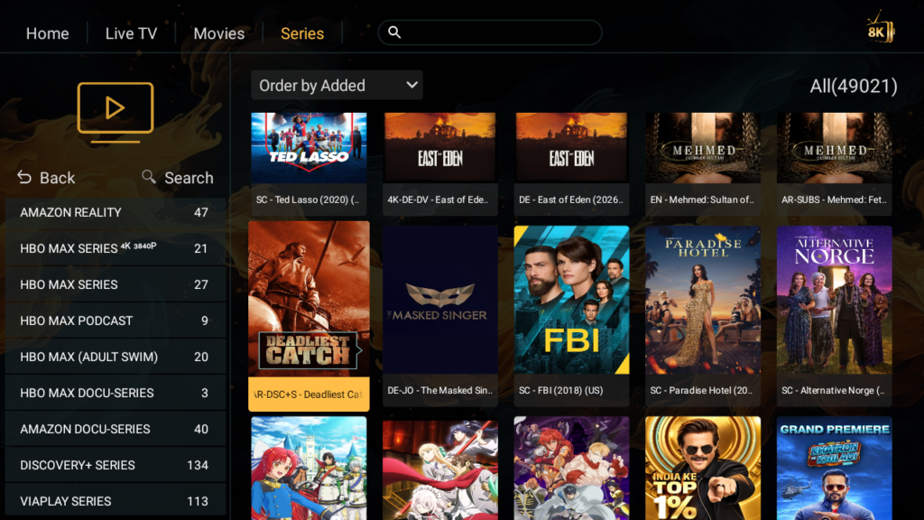 BUY BEST IPTV SUBSCRIPTION PROVIDER VOD library containing over 210,000 movies and series hosted on dedicated IPTV servers